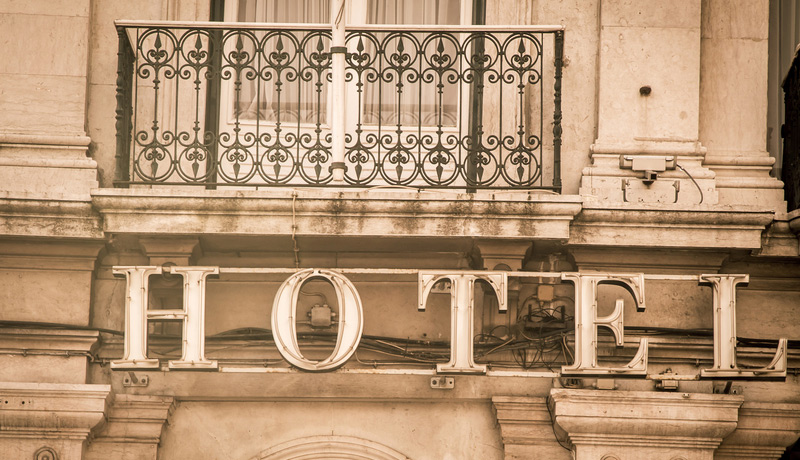 Gevel van een hotel in Lissabon