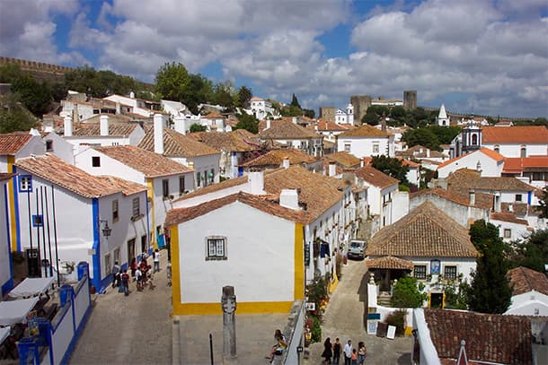 Middeleeuws Óbidos: uitzicht vanaf de stadsmuur