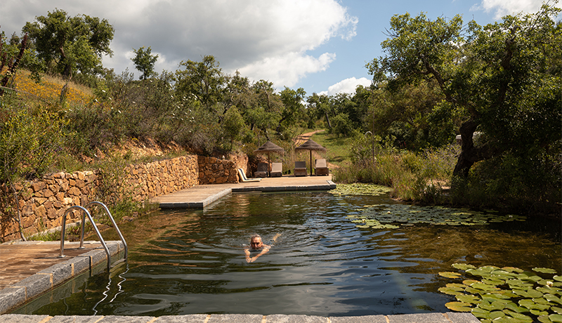 Ecologisch zwembad bij Portugal Nature Lodge