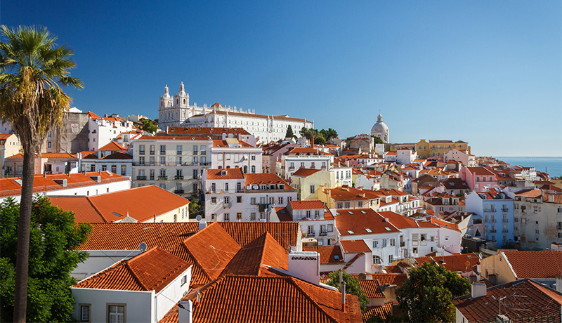 Lissabon, uitzicht over Alfama
