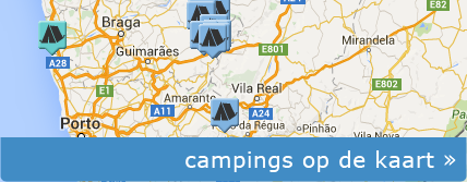 Zoek camping Noord-Portugal op de kaart