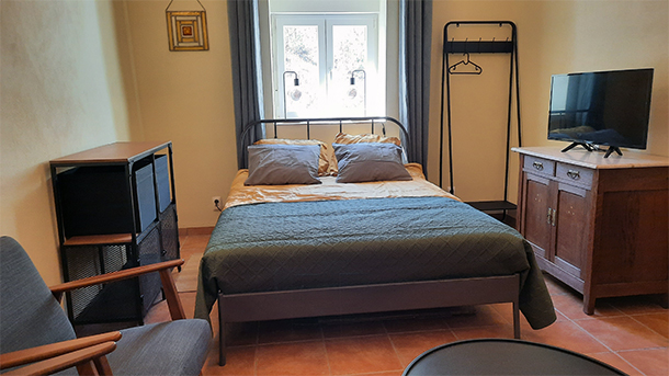 Slaapkamer appartement Casa Inglesa Roosa