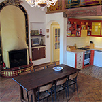 De keuken met de houtkachel  - Casa Andorinha