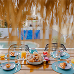 Ontbijt op het terras, Loft Deluxe