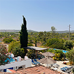 Uitzicht over het landgoed van Quinta Corcunda