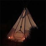 Tipi 'by night'